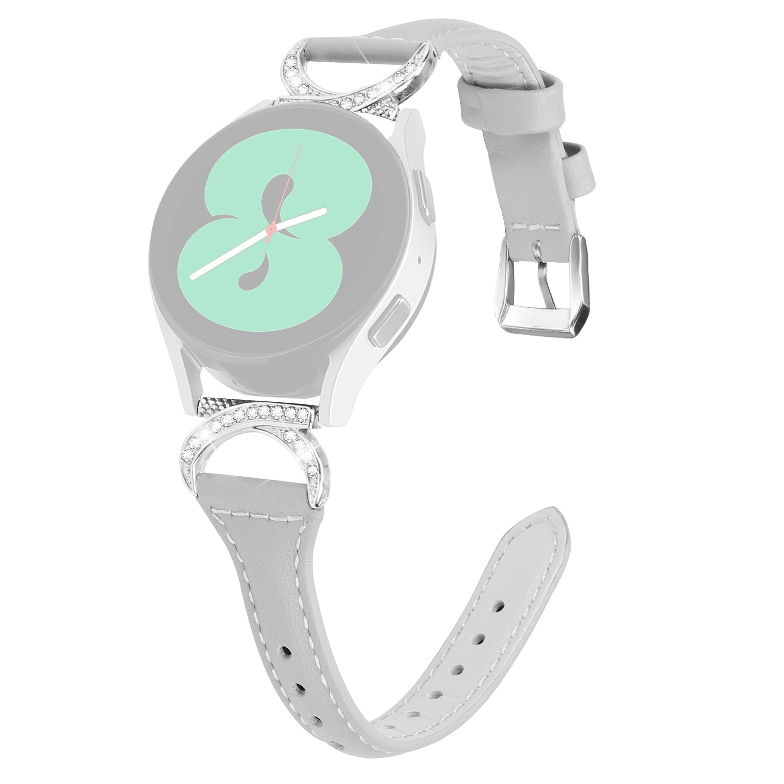 For Samsung Galaxy Watch 3 41mm Watch6 40mm 44mm Watch6 Classic 43mm 47mm Watch 5 40mm 44mm Watch4 40mm 44mm Leather Watch Band 20mm Wrist Strap with Silver Buckle For Samsung Galaxy Watch 3 41mm Watch6 40mm 44mm Watch6 Classic 43mm 47mm Watch 5 40mm 44mm Watch4 40mm 44mm Leather Watch Band 20mm Wrist Strap with Silver Buckle